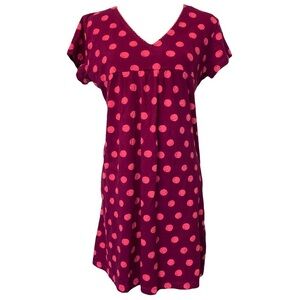 LIZ & Co Two Tone Pink Polka Dot Dress